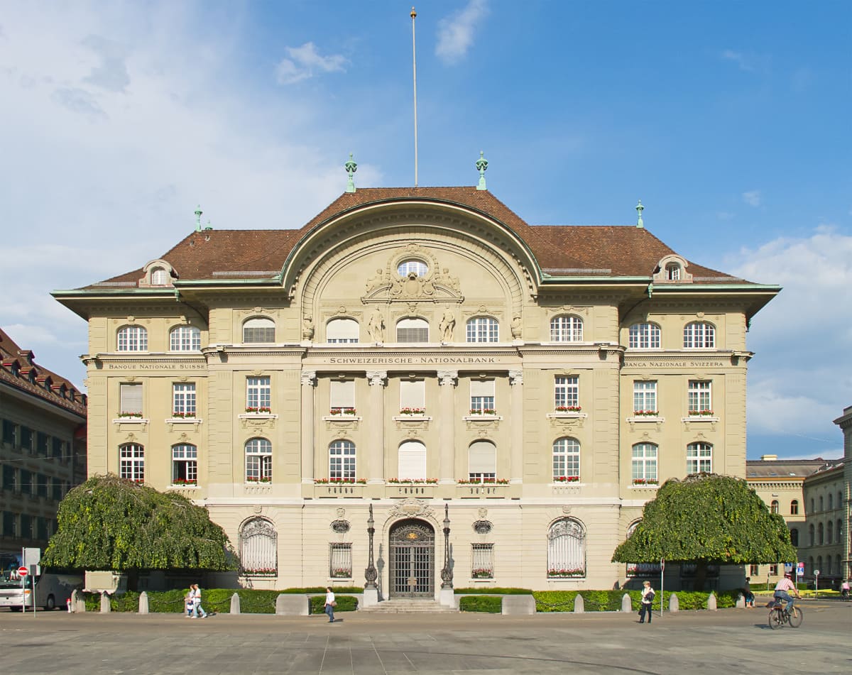The building of the Switzerland National Bank in Bern